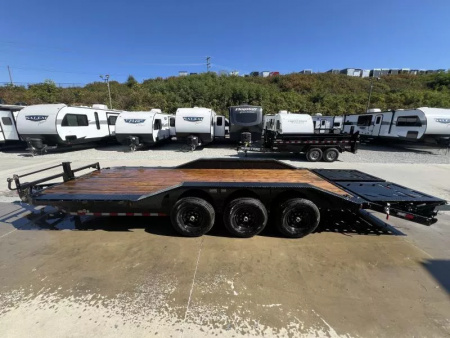 New 2026 Ironbull 102x24' Equipment Trailer 21000# GVW * TRIPLE AXLE * FULL WIDTH RAMPS * 102" DECK * DRIVE OVER FENDERS * 8" FRAME UPGRADE