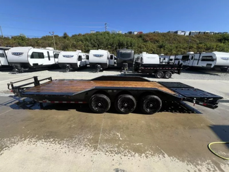 New 2026 Ironbull 102x24' Equipment Trailer 21000# GVW * TRIPLE AXLE * FULL WIDTH RAMPS * 102" DECK * DRIVE OVER FENDERS * 8" FRAME UPGRADE
