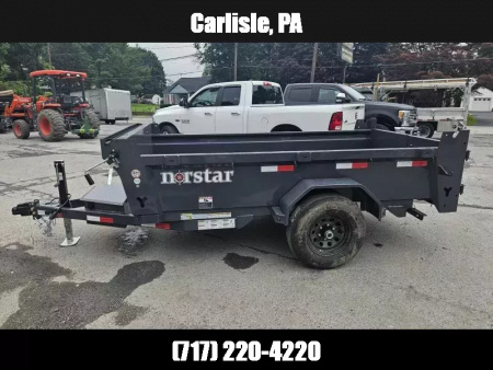 New 2026 Ironbull 5x10' Dump Trailer 5000# GVW * TARP KIT * 10GA FLOOR * 20  SIDES * FRONT/REAR BULKHEAD * UNDERMOUNT RAMPS * 7K DROP LEG JACK * 110V CHARGER * CHARCOAL