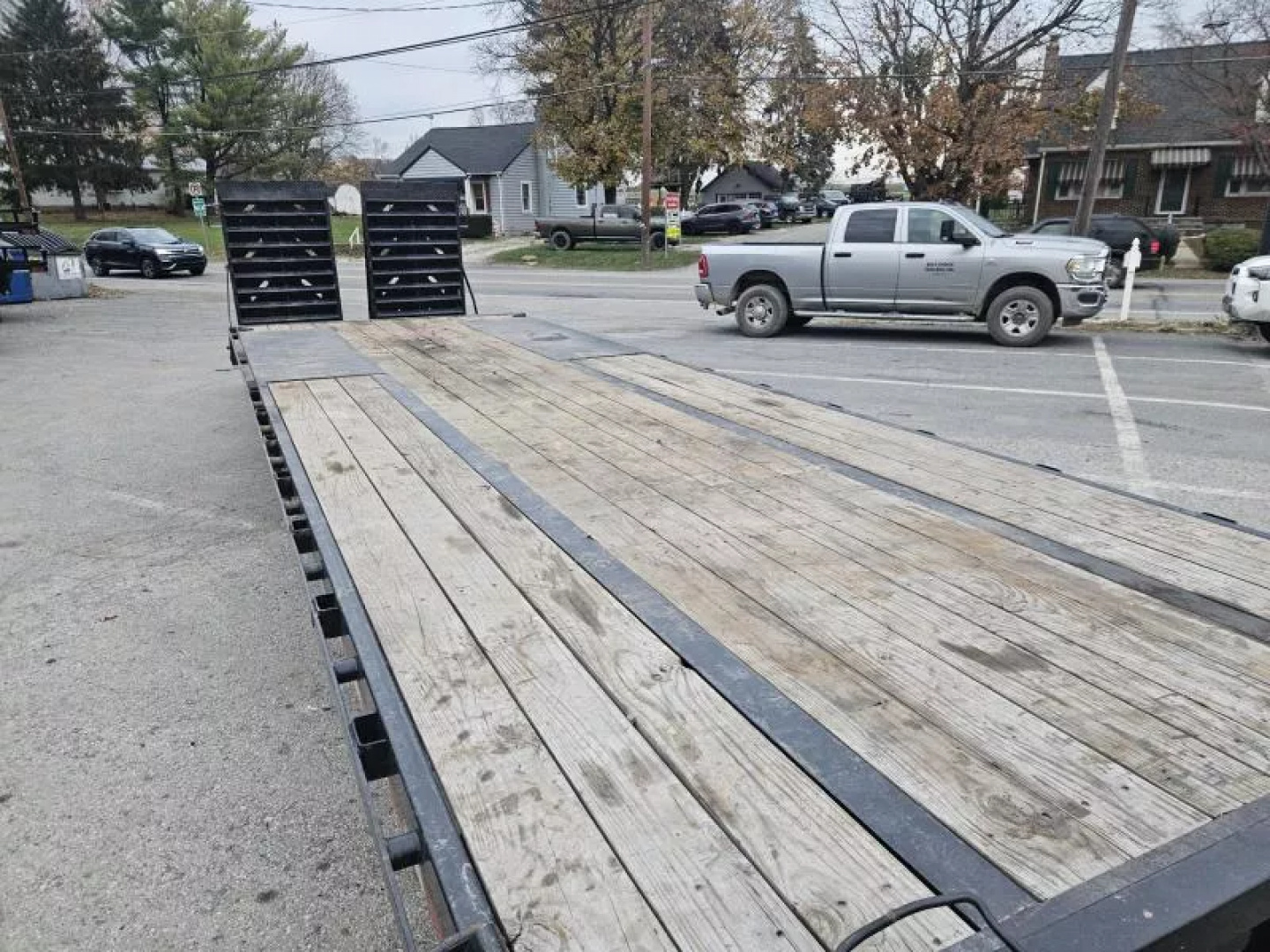 Used USED 2023 Ironbull 102x30' Pintle Beavertail Deckover Trailer 22000# GVW * RATCHET TRACK * DEXTER AXLES * HDSS SUSPENSION * FULL WIDTH RAMPAGE RAMPS * PIERCED FRAME * UNDER FRAME BRIDGE * MUD FLAPS * SPARE MOUNT