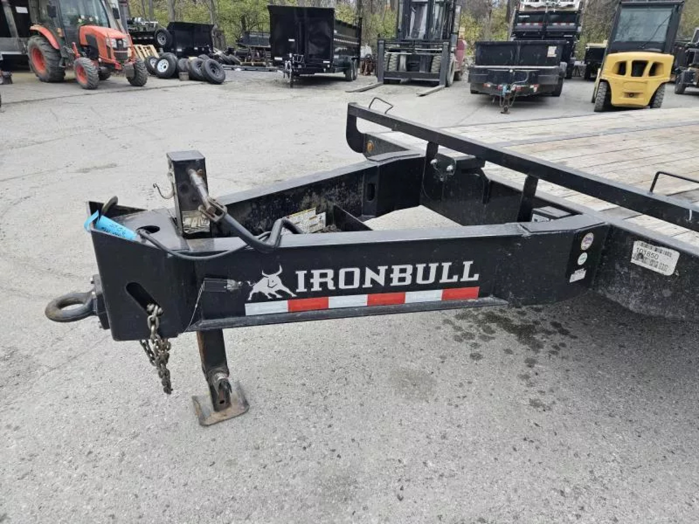 Used USED 2023 Ironbull 102x30' Pintle Beavertail Deckover Trailer 22000# GVW * RATCHET TRACK * DEXTER AXLES * HDSS SUSPENSION * FULL WIDTH RAMPAGE RAMPS * PIERCED FRAME * UNDER FRAME BRIDGE * MUD FLAPS * SPARE MOUNT