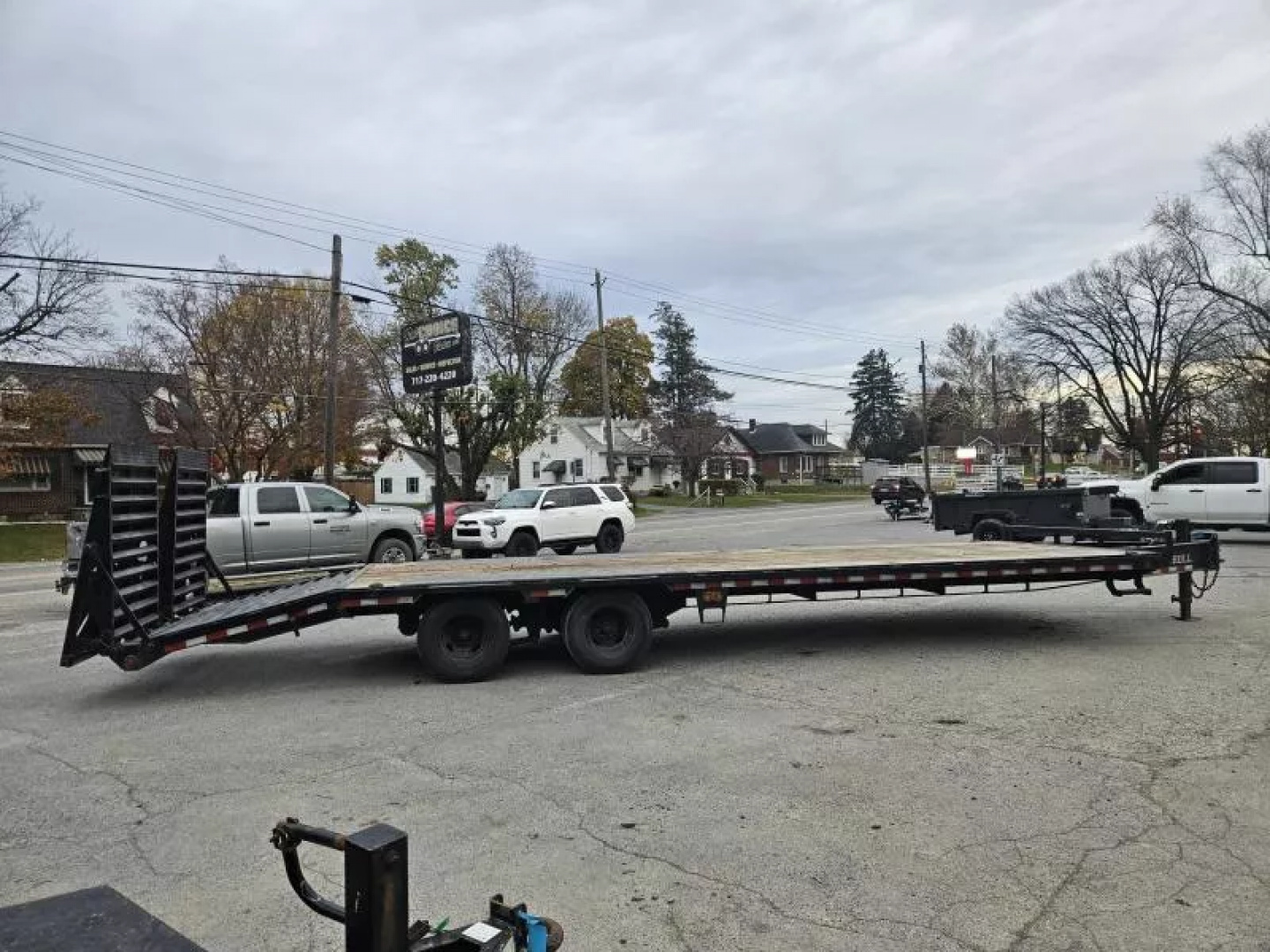 Used USED 2023 Ironbull 102x30' Pintle Beavertail Deckover Trailer 22000# GVW * RATCHET TRACK * DEXTER AXLES * HDSS SUSPENSION * FULL WIDTH RAMPAGE RAMPS * PIERCED FRAME * UNDER FRAME BRIDGE * MUD FLAPS * SPARE MOUNT