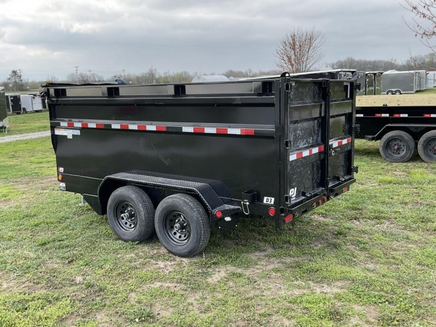 New 2026 PJ Trailers 72"X12 D3 PJ w/ 4ft Sides Dump Trailer