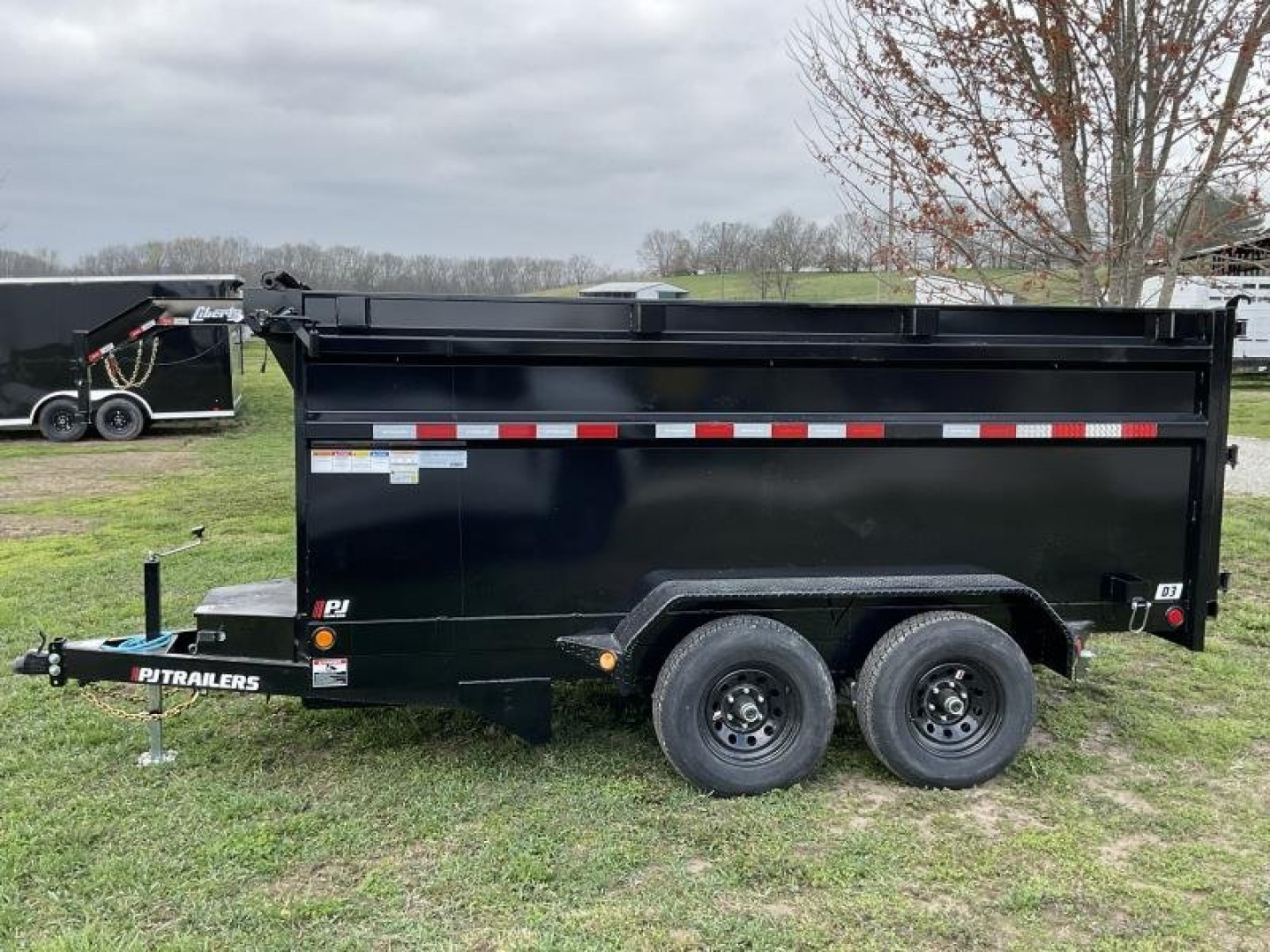 New 2026 PJ Trailers 72"X12 D3 PJ w/ 4ft Sides Dump Trailer