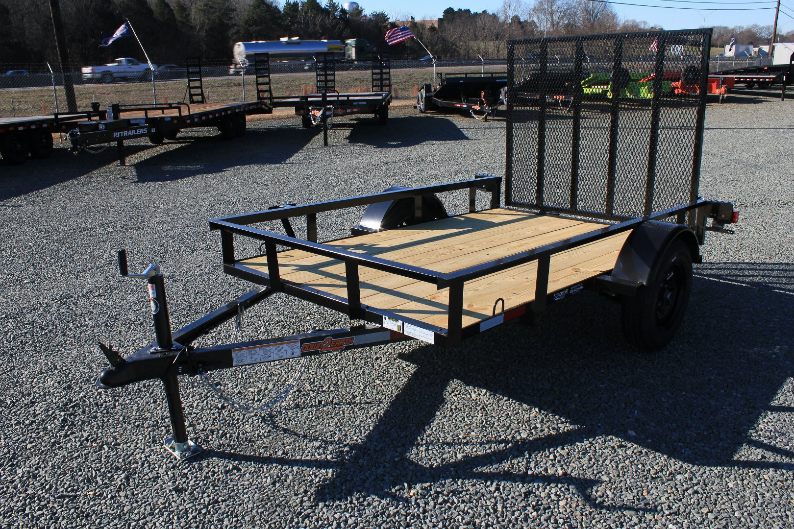 New 2026 Down 2 Earth Trailers 5X8 w/ Gate Utility Trailer