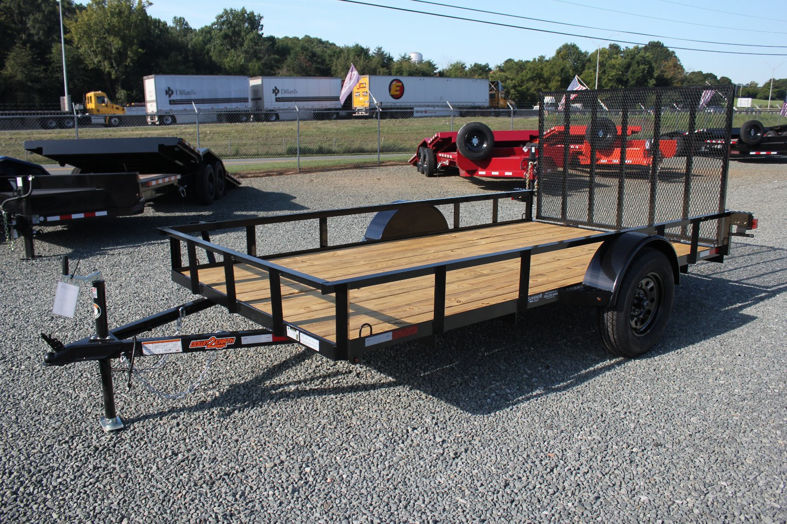 New 2026 Down 2 Earth Trailers 6x12 w/ Gate Utility Trailer