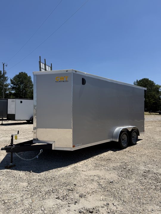 New 2025 Covered Wagon Trailers 7x16 gry Cargo / Enclosed Trailer