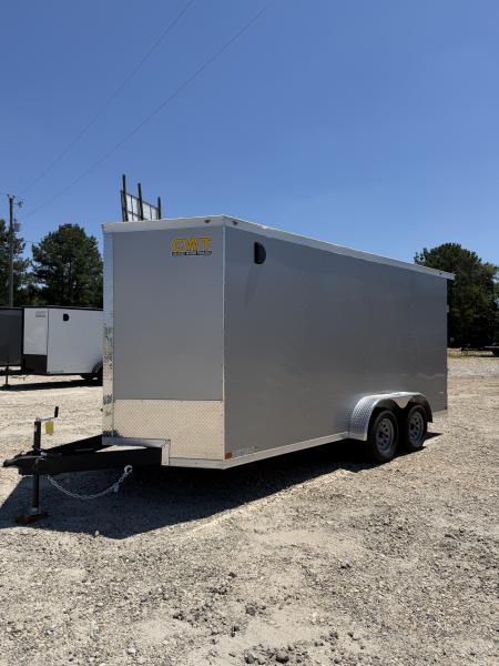 New 2025 Covered Wagon Trailers 7x16 gry Cargo / Enclosed Trailer