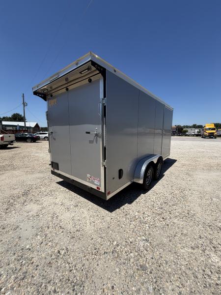 New 2025 Covered Wagon Trailers 7x16 gry Cargo / Enclosed Trailer