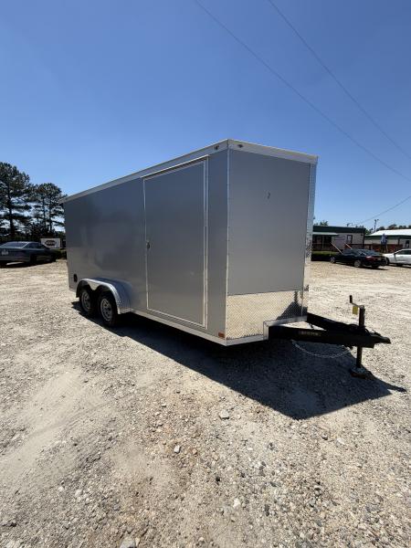 New 2025 Covered Wagon Trailers 7x16 gry Cargo / Enclosed Trailer