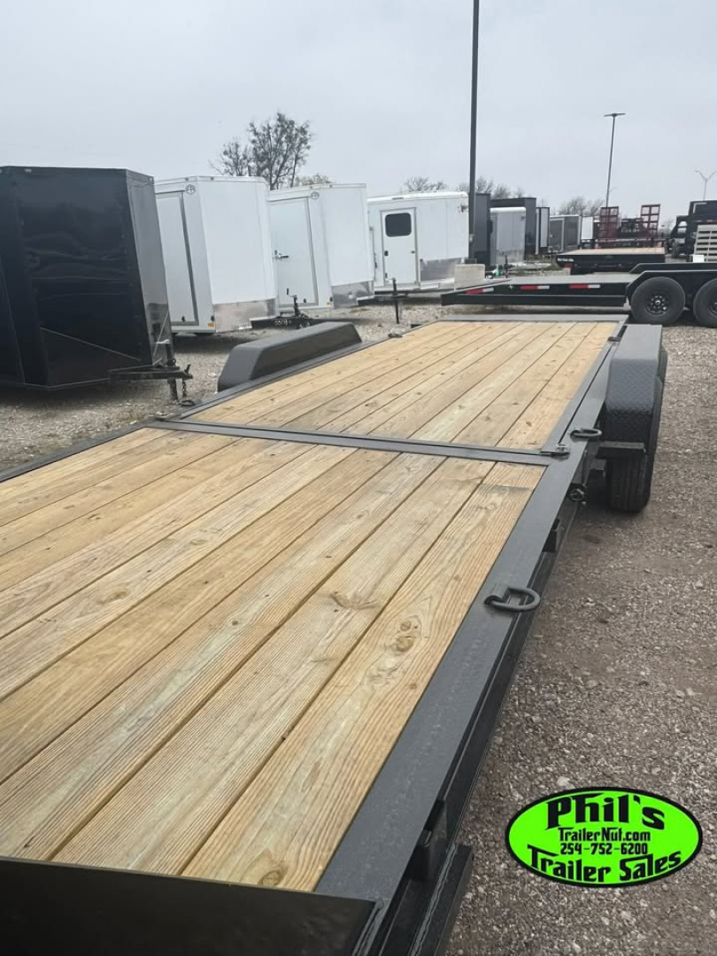 New 2026 Stanley Trailers 83X24 GOOSENECK TILT TRAILER OPEN CAR HAULER 14K GVWR Equipment Trailer