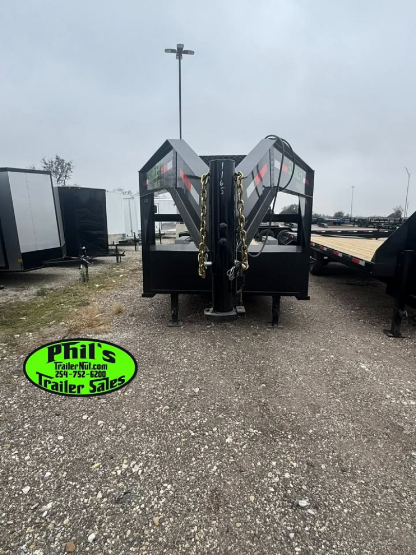 New 2026 Stanley Trailers 83X24 GOOSENECK TILT TRAILER OPEN CAR HAULER 14K GVWR Equipment Trailer
