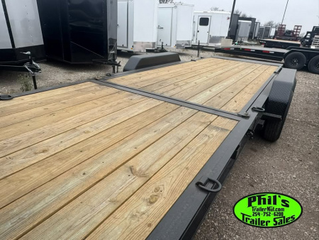 New 2026 Stanley Trailers 83X24 GOOSENECK TILT TRAILER OPEN CAR HAULER 14K GVWR Equipment Trailer