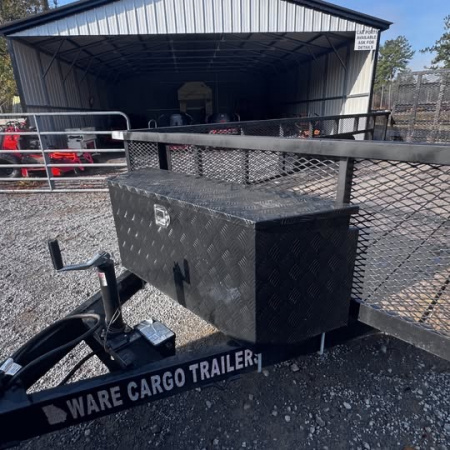 Used 2025 Ware Cargo 7x16 7k 3' Mesh Utility Trailer