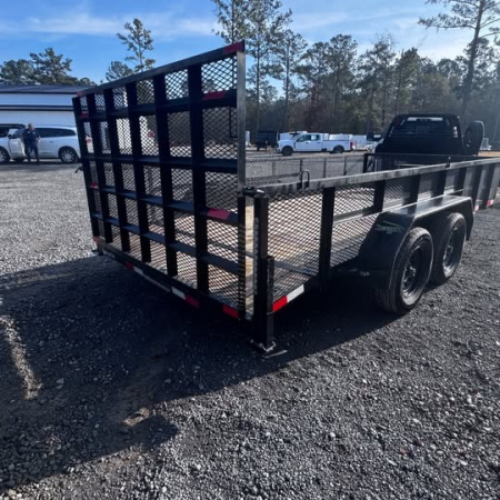 Used 2025 Ware Cargo 7x16 7k 3' Mesh Utility Trailer