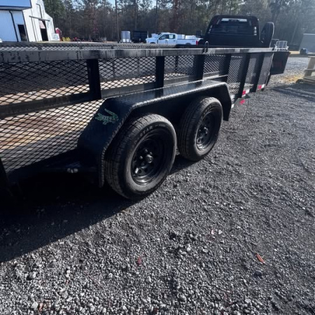 Used 2025 Ware Cargo 7x16 7k 3' Mesh Utility Trailer