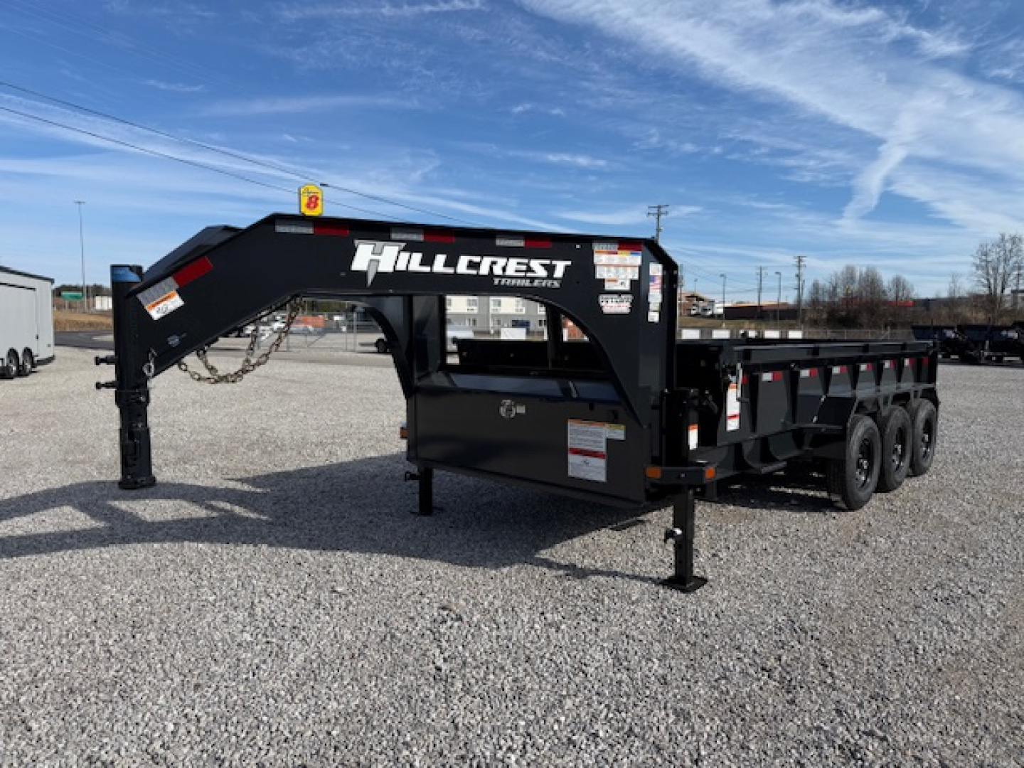 New 2026 Hillcrest Trailers 7x16 21k 2' sides Dump Trailer