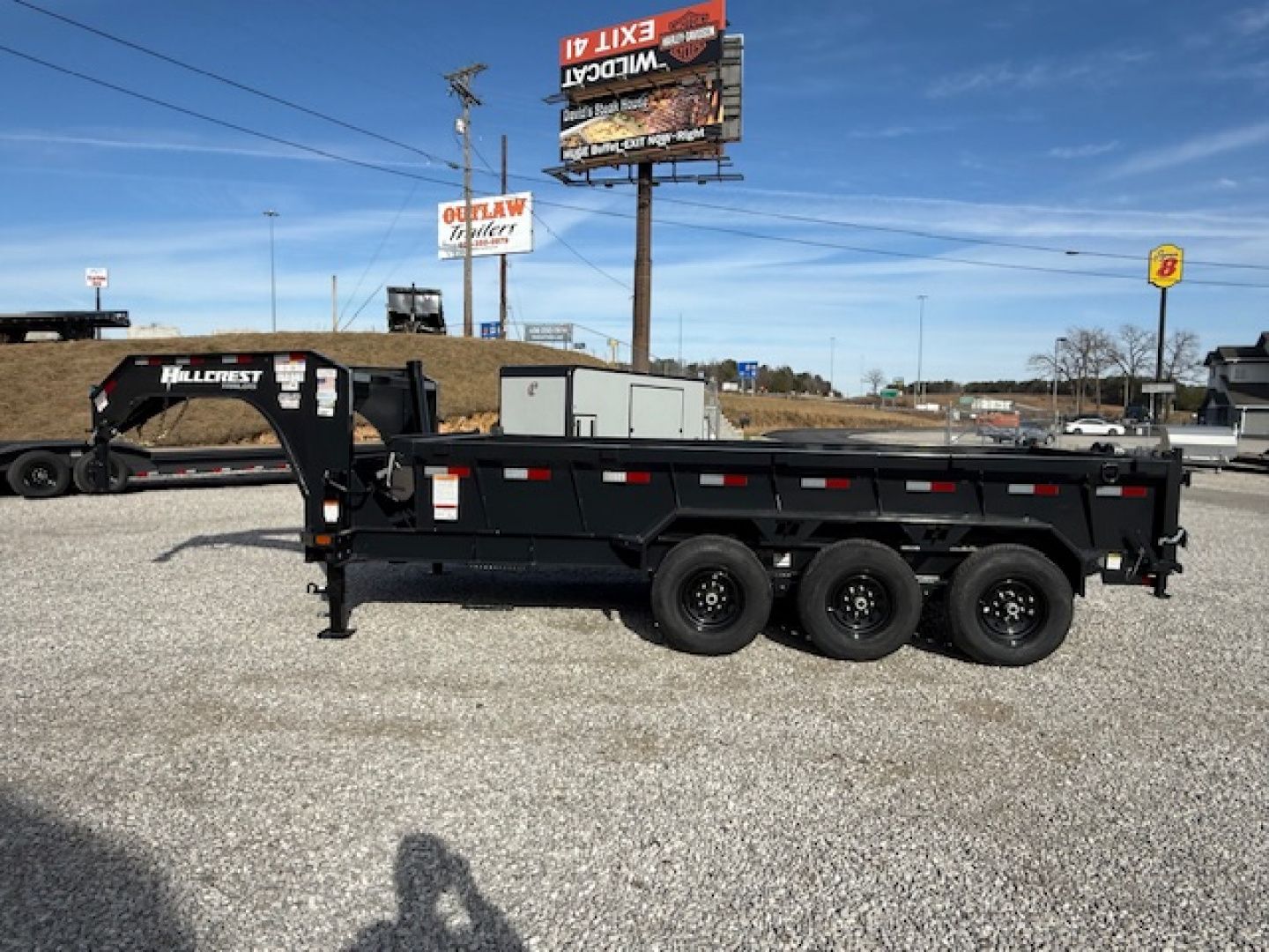 New 2026 Hillcrest Trailers 7x16 21k 2' sides Dump Trailer