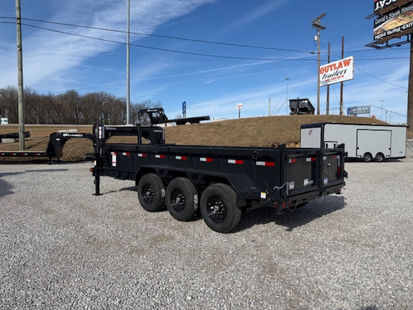 New 2026 Hillcrest Trailers 7x16 21k 2' sides Dump Trailer