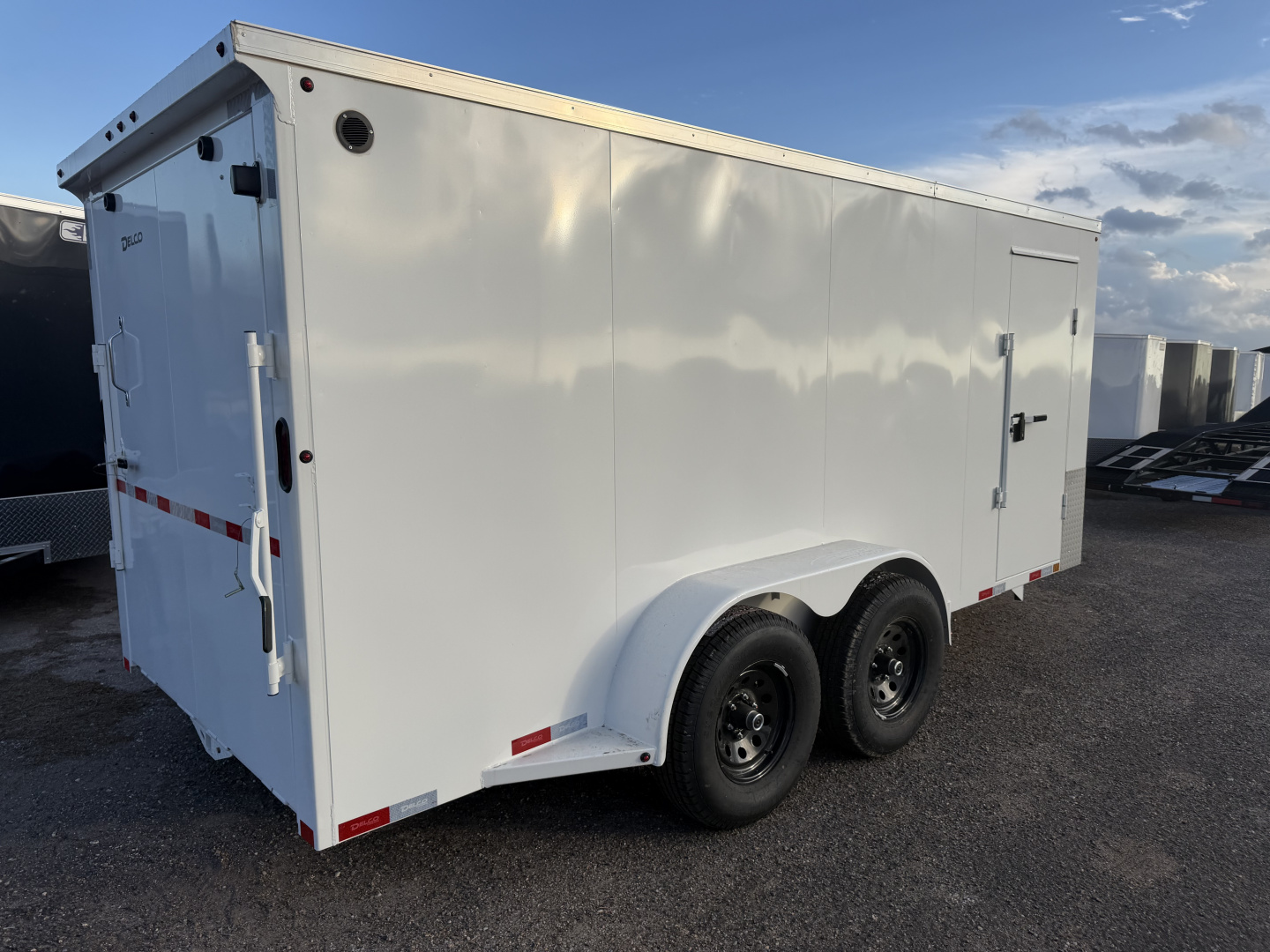 New 2026 Delco Trailers 7x16ft Heavy Duty Cargo / Enclosed Trailer