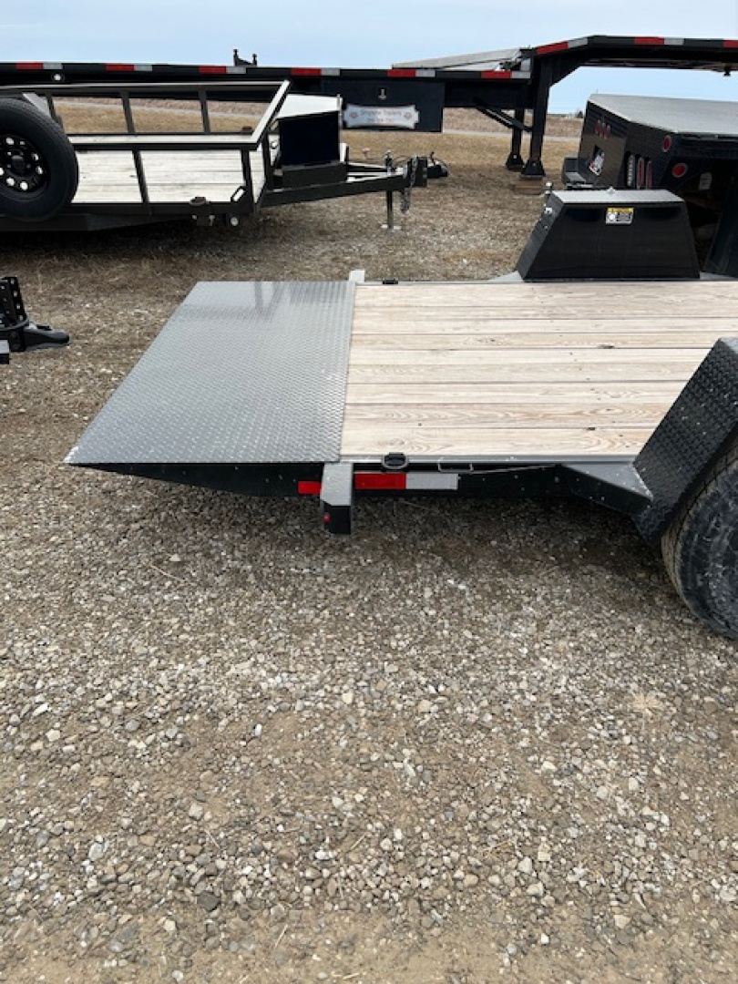 New 2025 H&H Trailers 78X12+4 HD SPLIT DECK GRAVITY TILT 7.8K GVWR Equipment Trailer