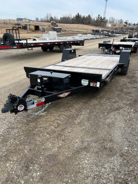 New 2025 H&H Trailers 78X12+4 HD SPLIT DECK GRAVITY TILT 7.8K GVWR Equipment Trailer
