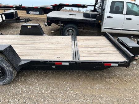 New 2025 H&H Trailers 78X12+4 HD SPLIT DECK GRAVITY TILT 7.8K GVWR Equipment Trailer
