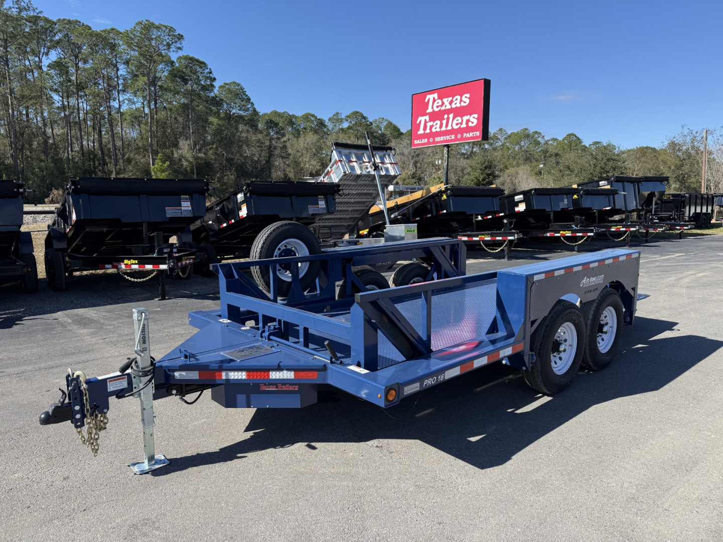 New PRO 16 AIR TOW 6'3" X 16' DROP DECK / EQUIPMENT TRAILER