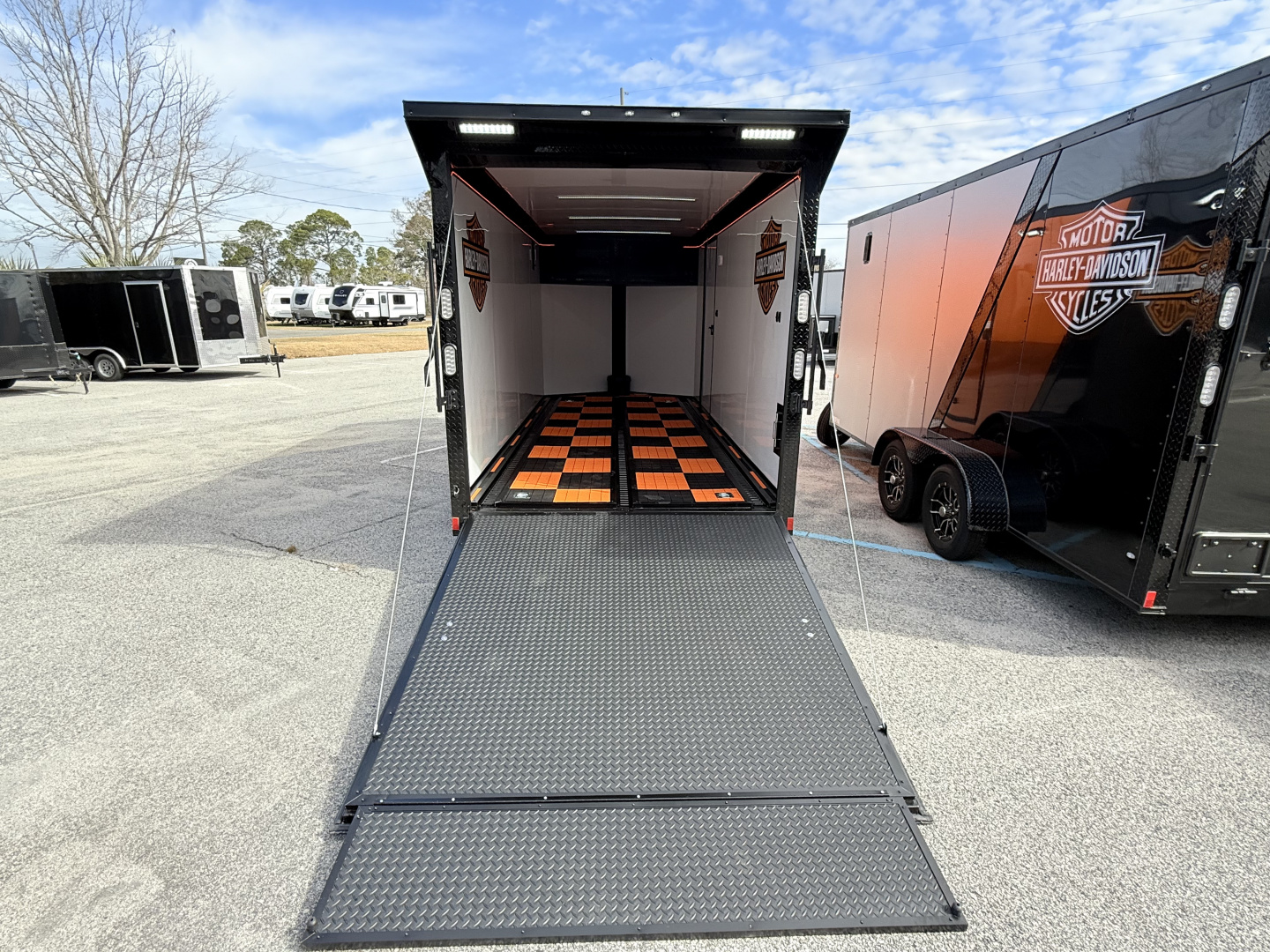 New 2026 Rock Solid Cargo 7x16 Motorcycle Trailer