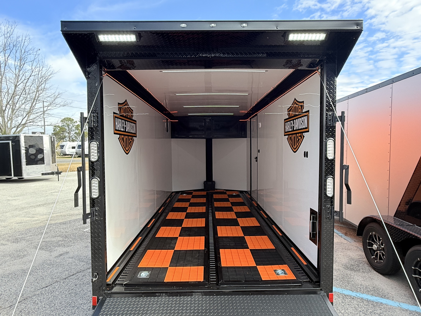 New 2026 Rock Solid Cargo 7x16 Motorcycle Trailer