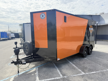 New 2026 Rock Solid Cargo 7x16 Motorcycle Trailer