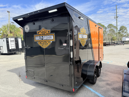 New 2026 Rock Solid Cargo 7x16 Motorcycle Trailer