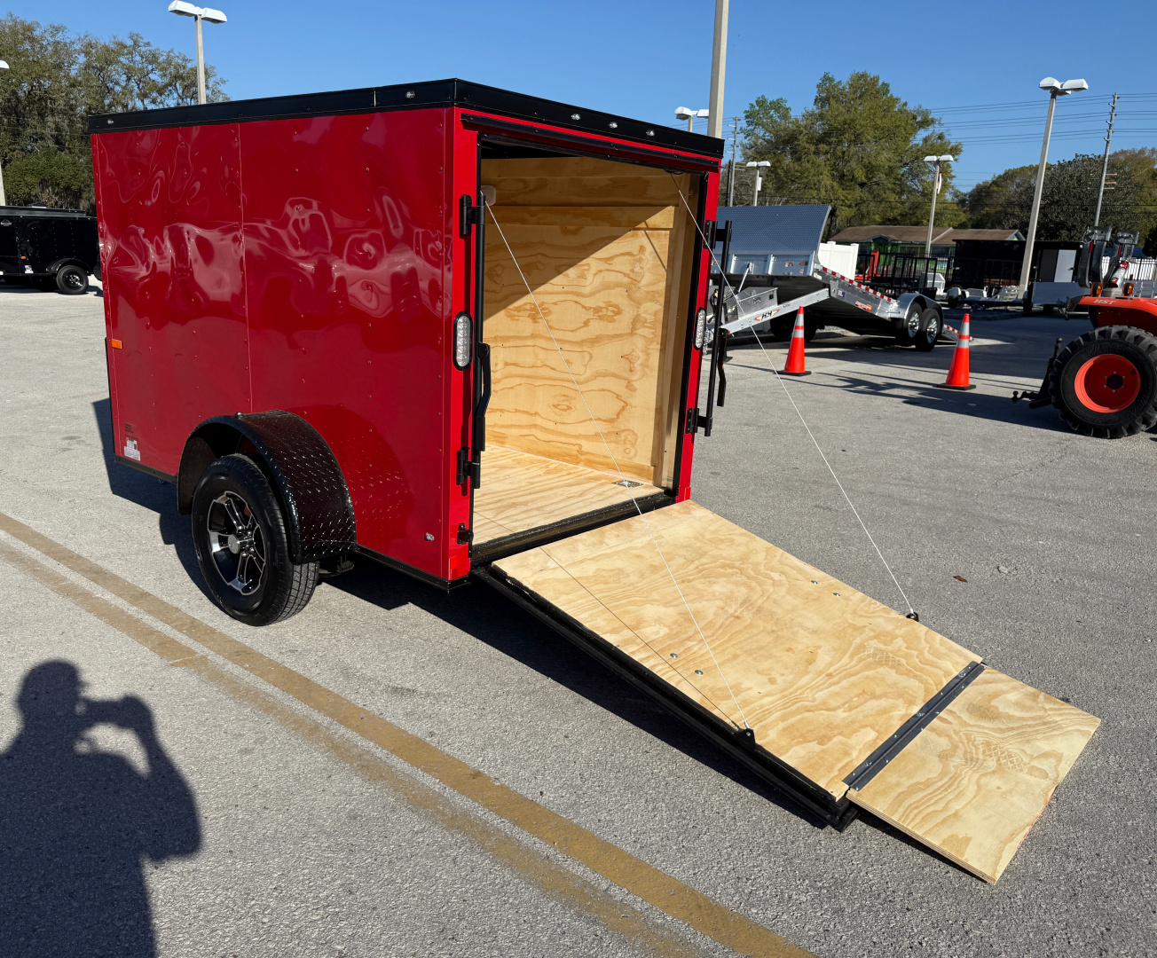 New 2026 Rock Solid Cargo 5x8 3K Rear Ramp Door Cargo / Enclosed Trailer