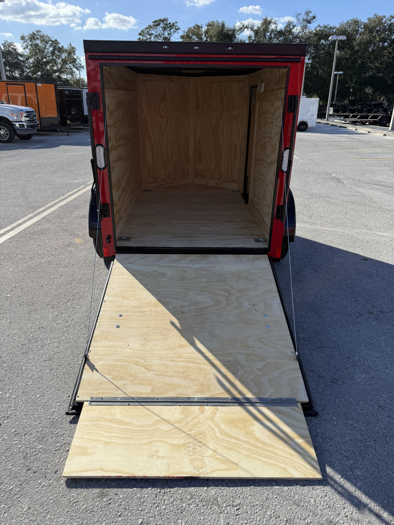 New 2026 Rock Solid Cargo 5x8 3K Rear Ramp Door Cargo / Enclosed Trailer