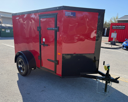 New 2026 Rock Solid Cargo 5x8 3K Rear Ramp Door Cargo / Enclosed Trailer