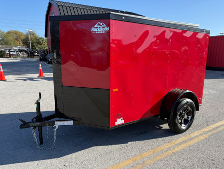 New 2026 Rock Solid Cargo 5x8 3K Rear Ramp Door Cargo / Enclosed Trailer