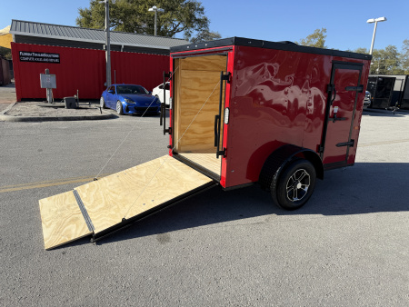 New 2026 Rock Solid Cargo 5x8 3K Rear Ramp Door Cargo / Enclosed Trailer