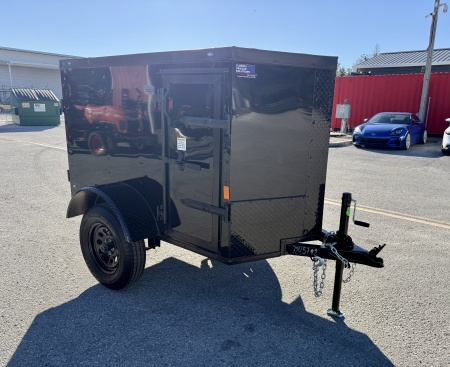 New 2026 Rock Solid Cargo 4x6 2K Single Swing Door Cargo / Enclosed Trailer