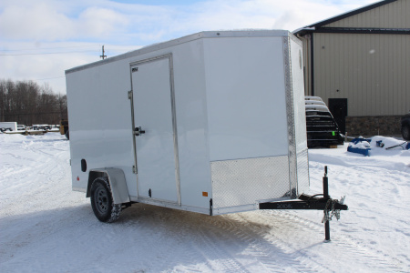 New 2026 Darkhorse Cargo 6' x 12' Enclosed Trailer - Rear Ramp Door - 6.5' Interior Height - 2990# GVW
