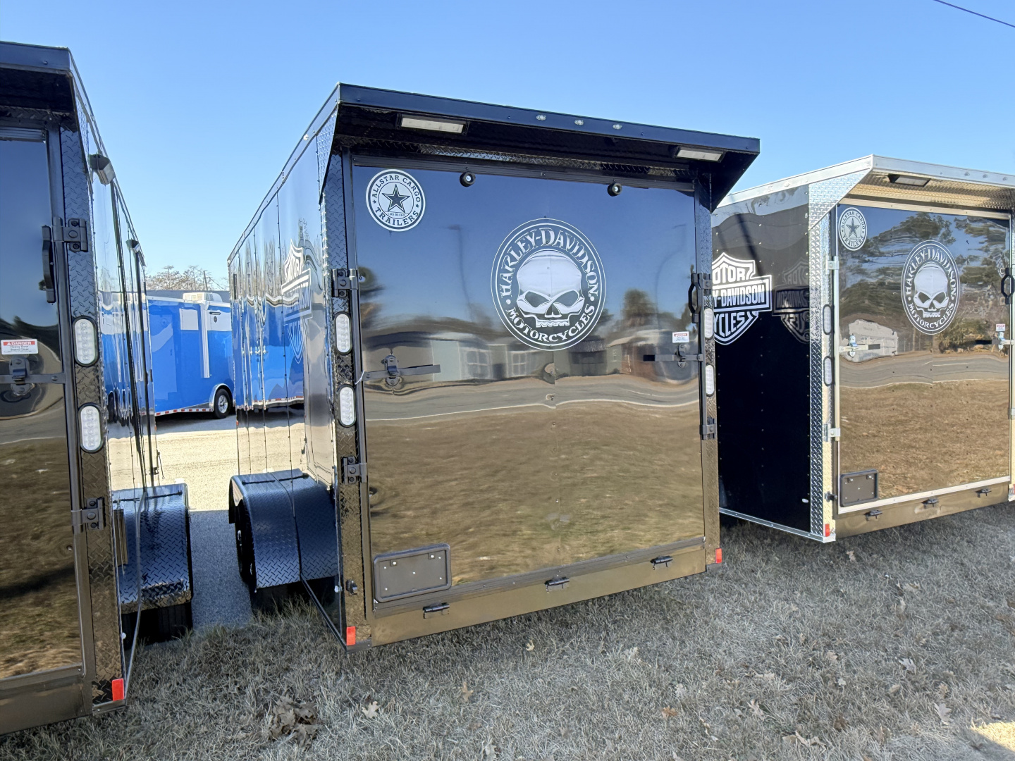 New 2026 Rock Solid Cargo 7x16 Motorcycle Trailer