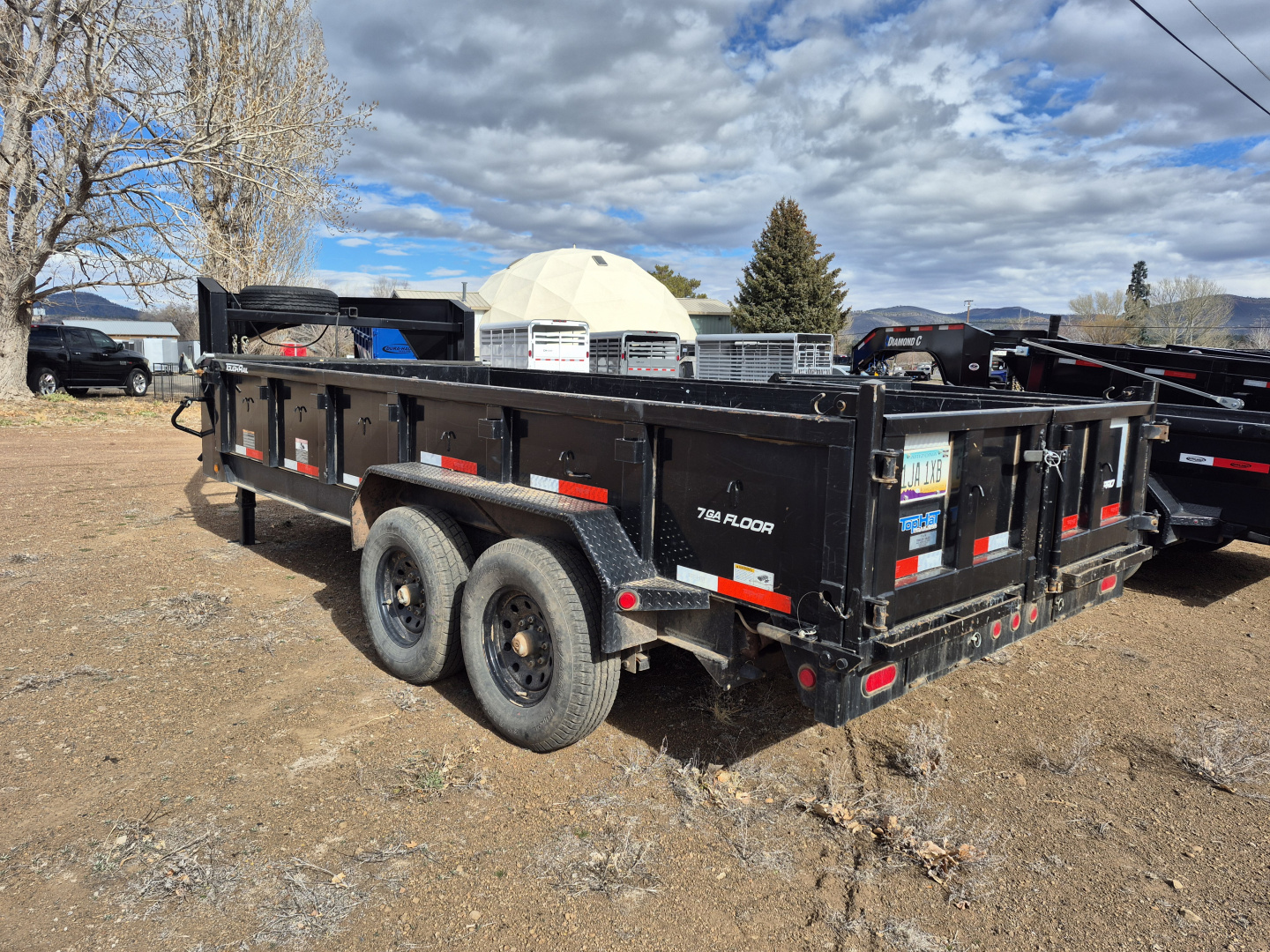 Used 2021 Top Hat USED AS IS Gooseneck Tandem Axle Dump/14,000 GVWR/83"X16'