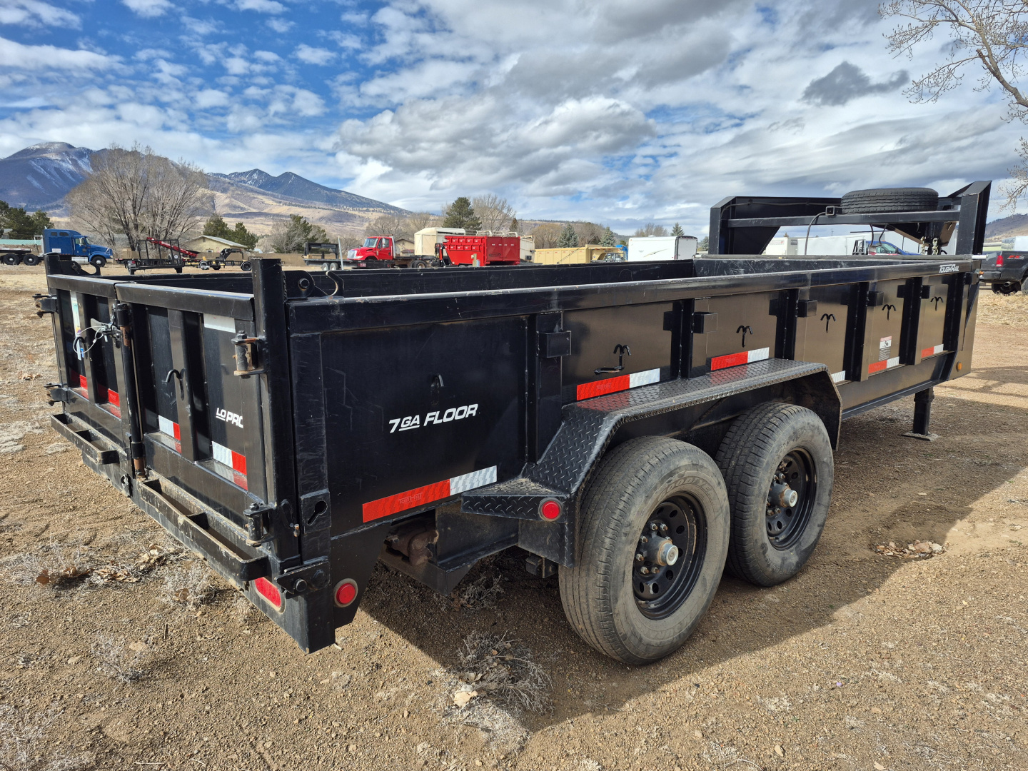 Used 2021 Top Hat USED AS IS Gooseneck Tandem Axle Dump/14,000 GVWR/83"X16'