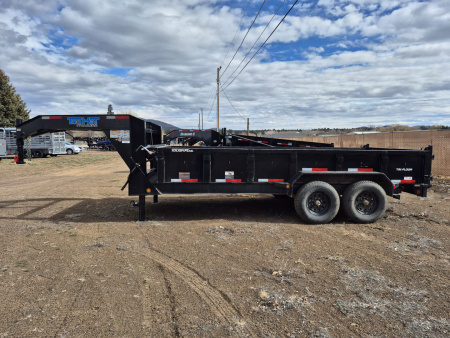 Used 2021 Top Hat USED AS IS Gooseneck Tandem Axle Dump/14,000 GVWR/83 X16'