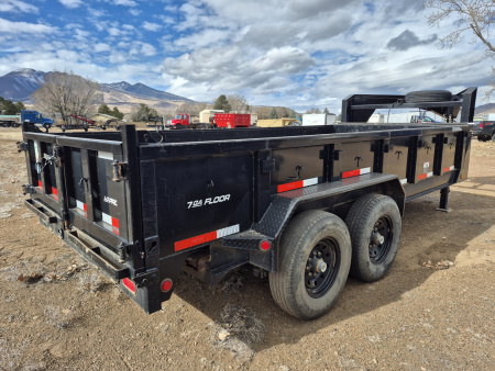 Used 2021 Top Hat USED AS IS Gooseneck Tandem Axle Dump/14,000 GVWR/83"X16'