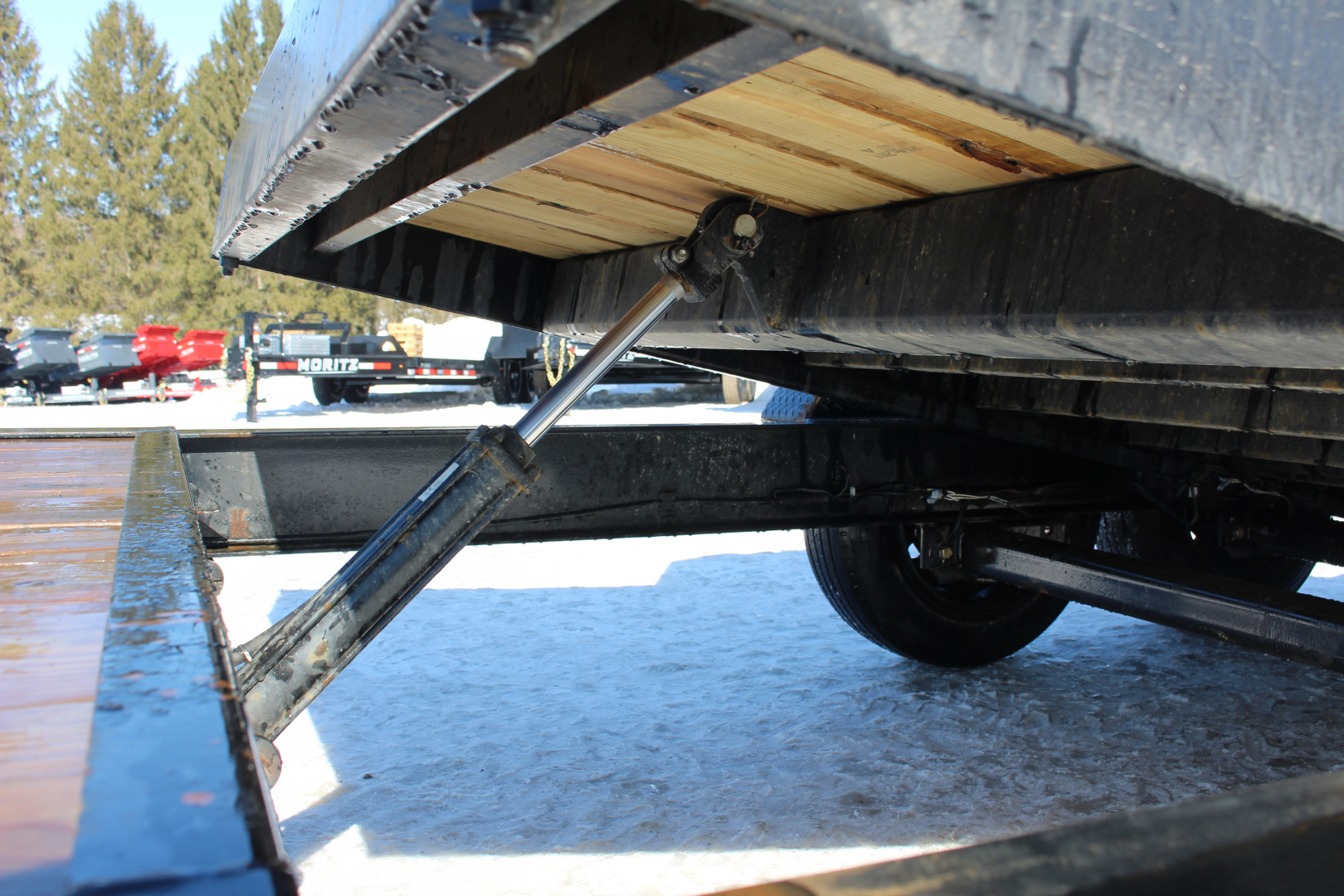 Used 2024 Moritz 7' x 16' + 4' Low Pro - Gravity Tilt - Tilt Trailer - 16000# GVW