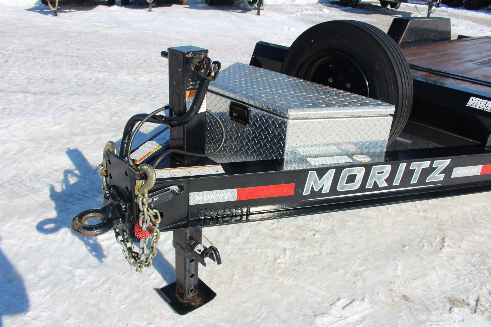 Used 2024 Moritz 7' x 16' + 4' Low Pro - Gravity Tilt - Tilt Trailer - 16000# GVW