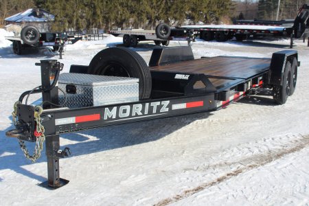 Used 2024 Moritz 7' x 16' + 4' Low Pro - Gravity Tilt - Tilt Trailer - 16000# GVW