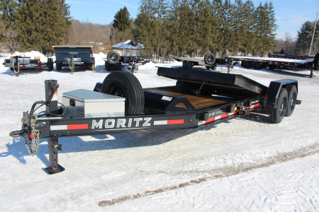 Used 2024 Moritz 7' x 16' + 4' Low Pro - Gravity Tilt - Tilt Trailer - 16000# GVW