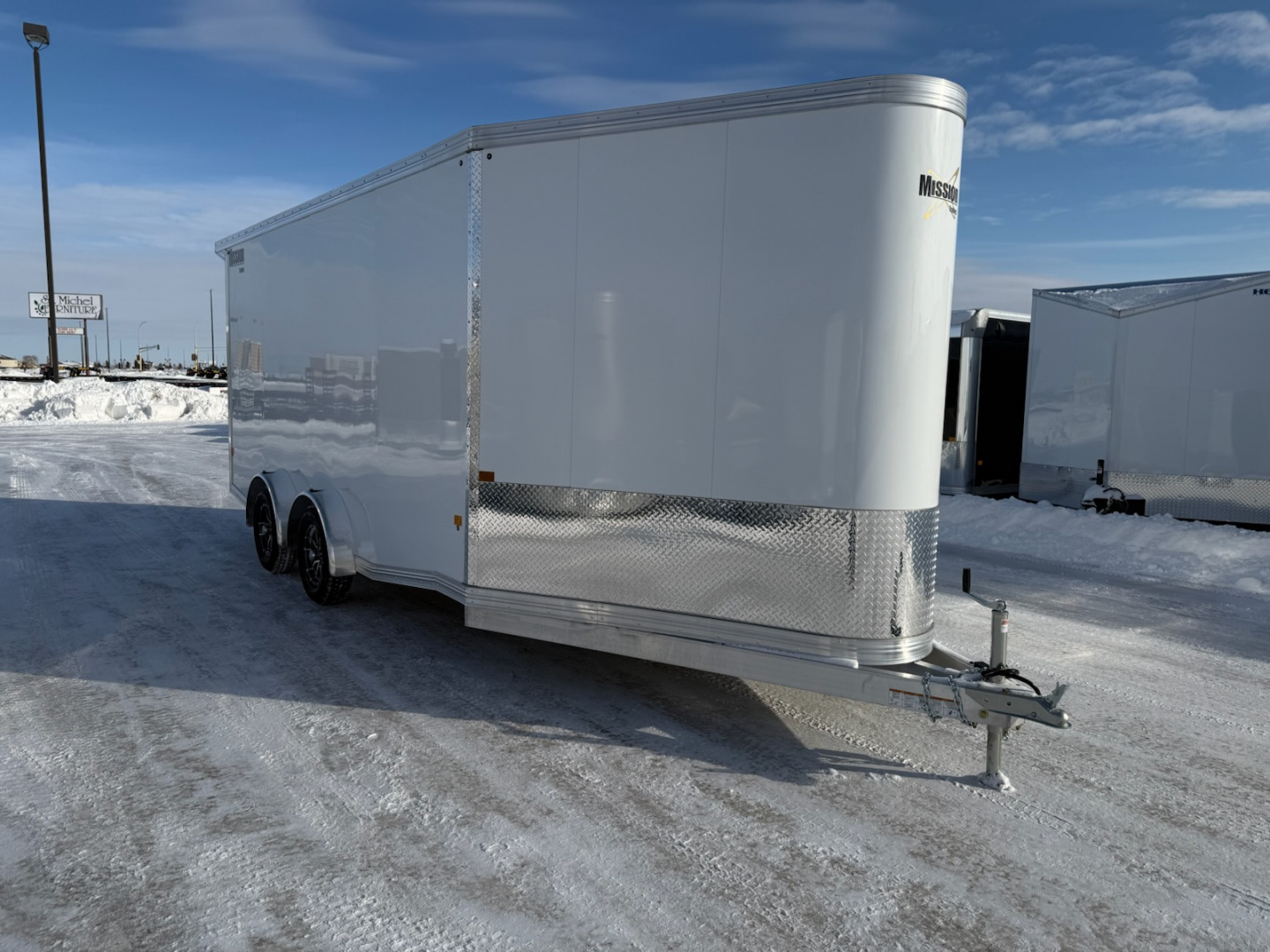 New 2026 Mission MES7.5X16+5 IF Snowmobile Trailer