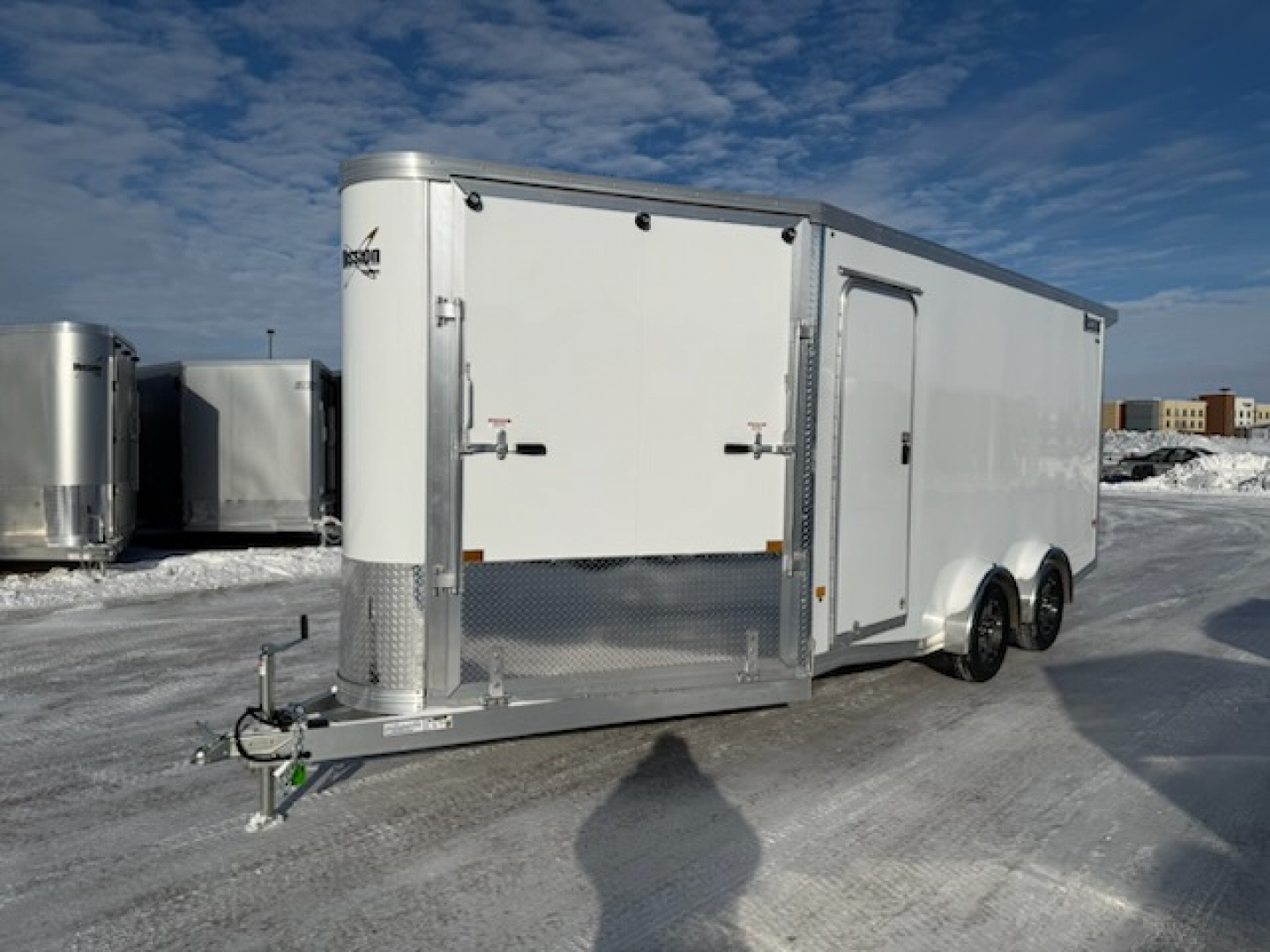 New 2026 Mission MES7.5X16+5 IF Snowmobile Trailer